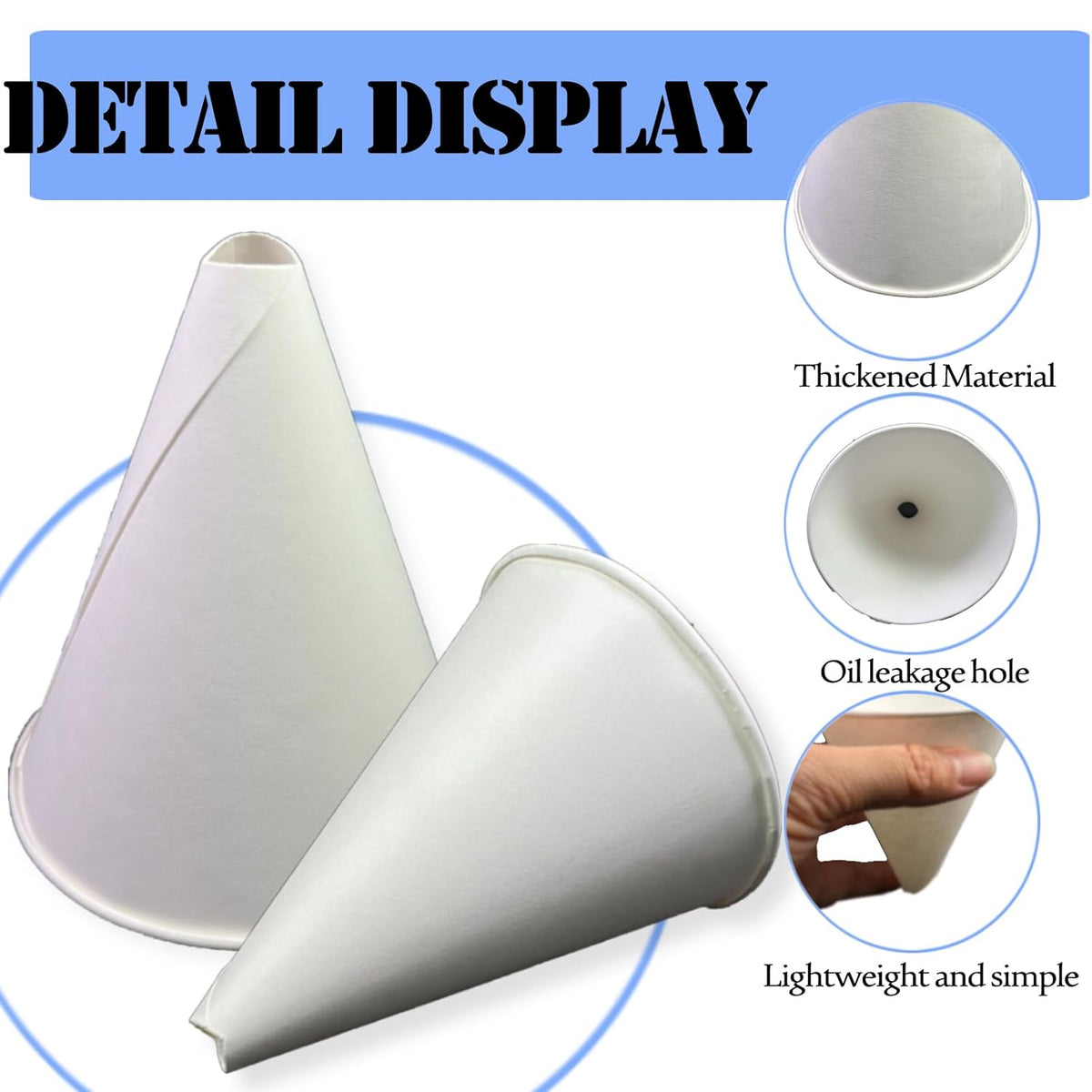 100 Pcs Paper funnels for Motor Oil 6oz Disposable Engine Oil Funnels Paper Funnel for Dispensers