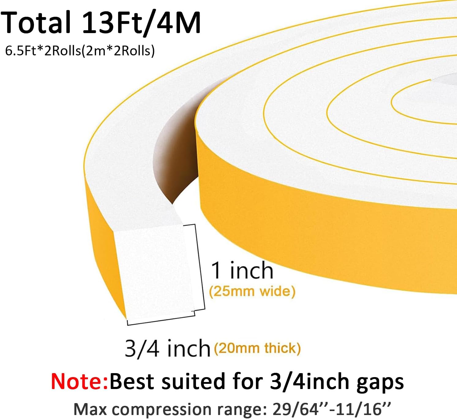 Strong Adhesive White AC Foam Insulation, High Density Foam Insulation Tape for Automotive