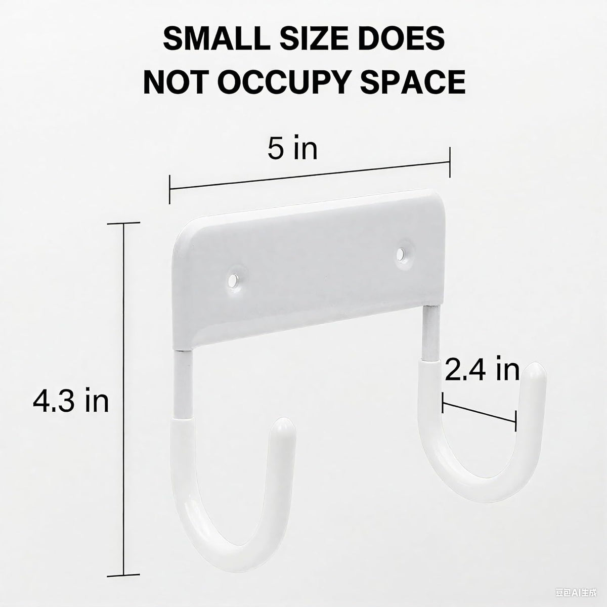 Ironing Board Holder Wall Mount, 5-Inch Wall Mount Ironing Board Hanger, Metal Holder for Laundry