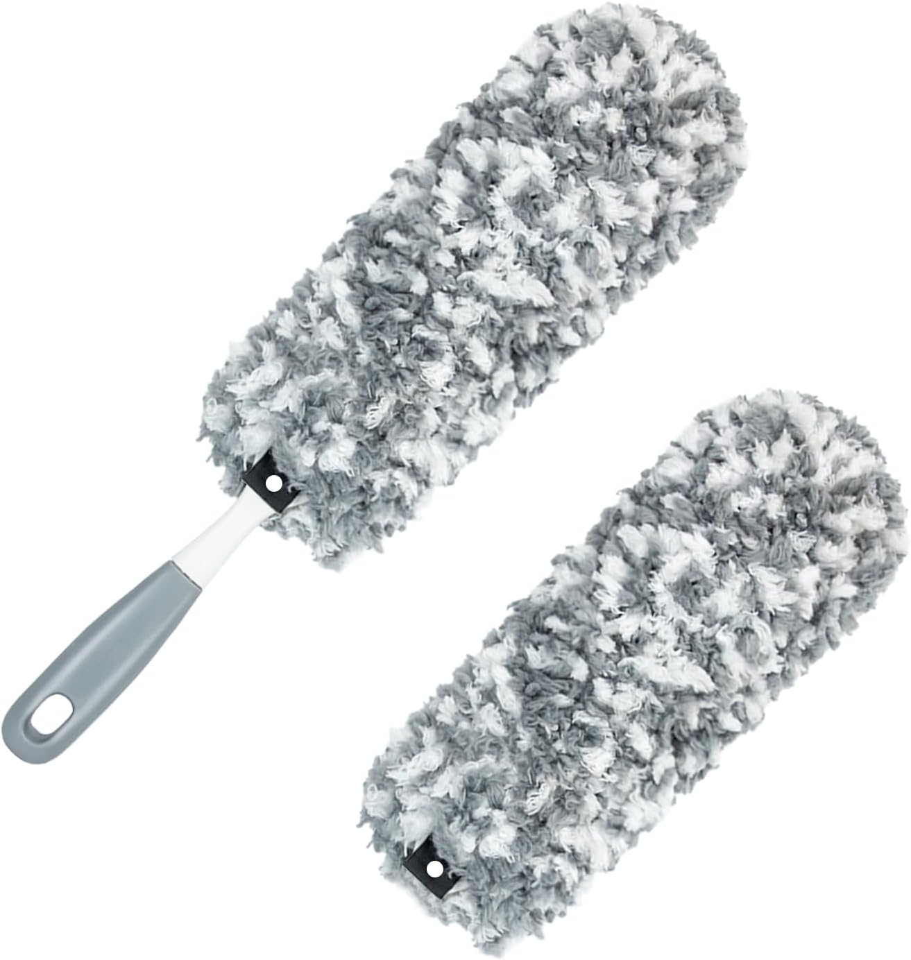 Microfiber Duster with an Extra Washable and Reusable Duster Head, Microfiber Dusters for Household