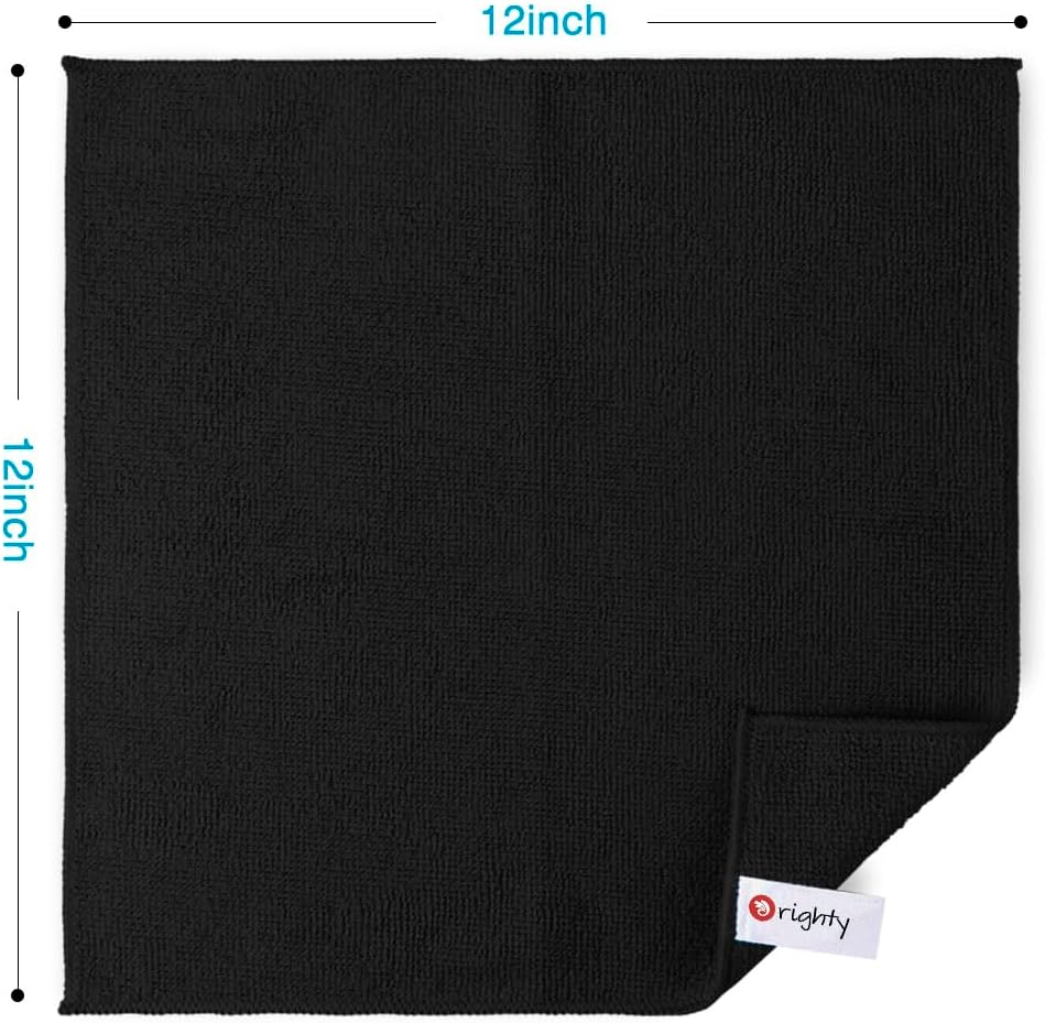 Orighty Microfiber Cleaning Cloth, 12 Pack Microfiber Towels for Cars, Highly Absorbent Car