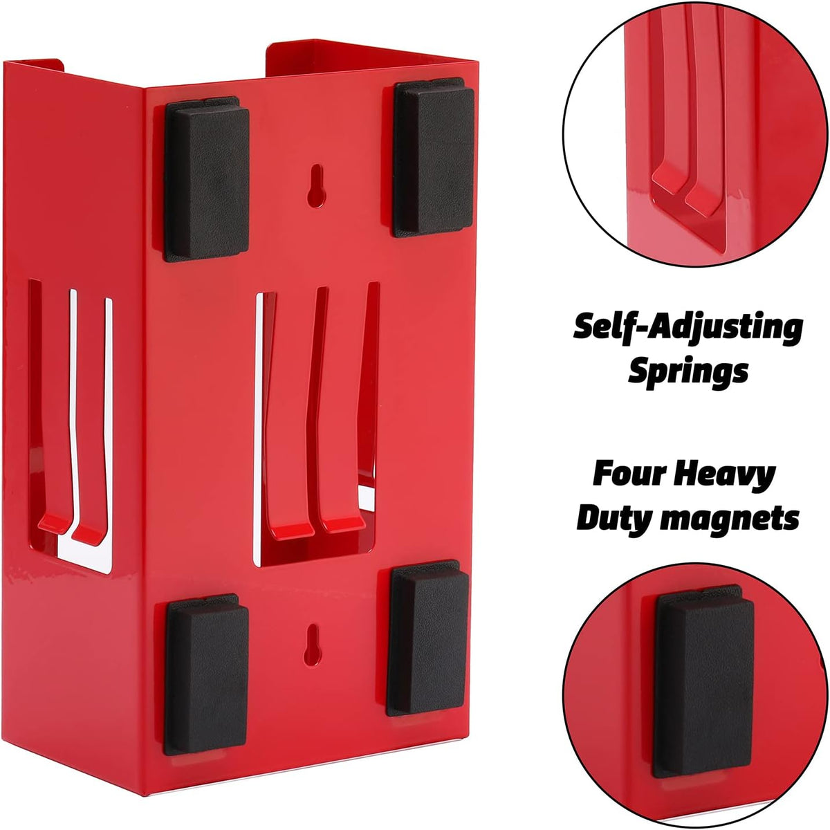 AIRTOON 2PCS Magnetic Glove Dispenser, Disposable Gloves Box Holder, Glove Holder for Wall Mount