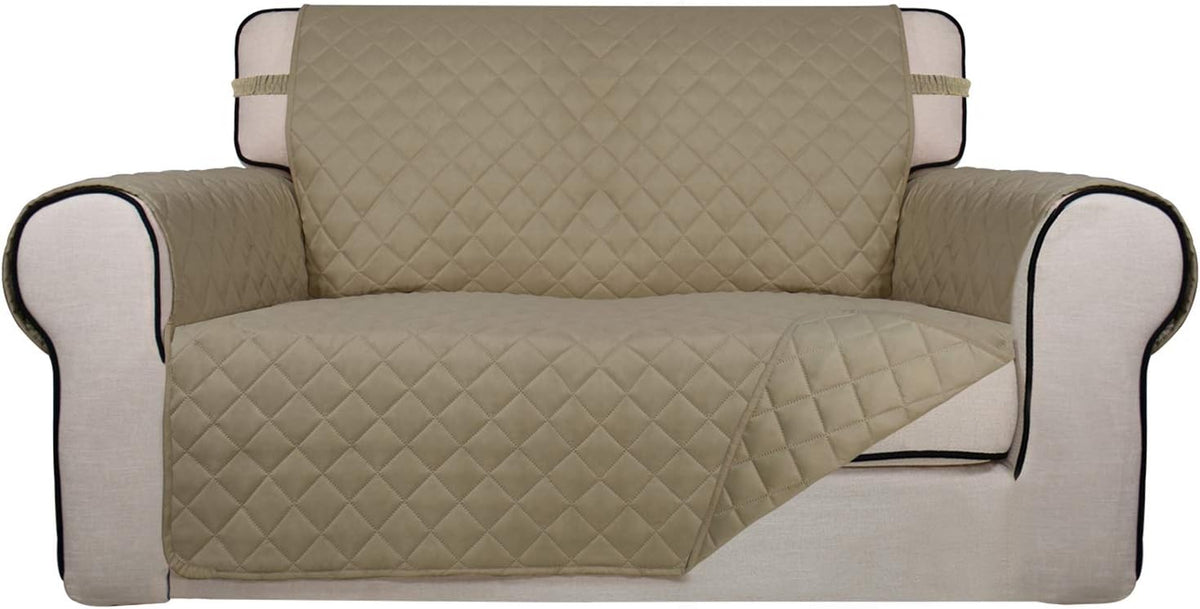 PureFit Reversible Quilted Sofa Cover, Water Resistant Medium Slipcover Furniture Protector