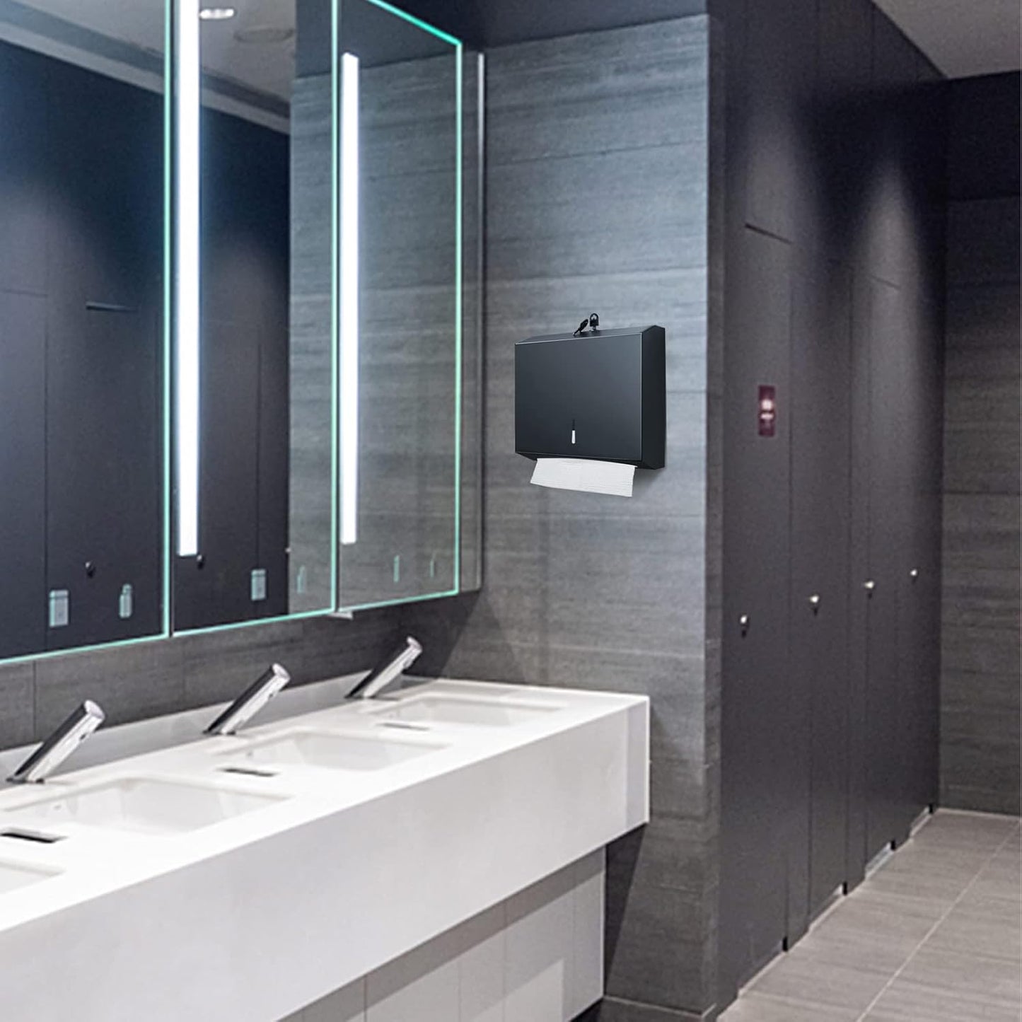 Paper Towel Dispenser Wall Mount Commercial, C Fold Multifold Hand Paper Towel Dispenser, Stainless