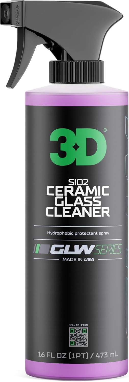 3D SiO2 Ceramic Glass Cleaner, GLW Series | Water & Rain Repellent | All-Weather Protective Ceramic