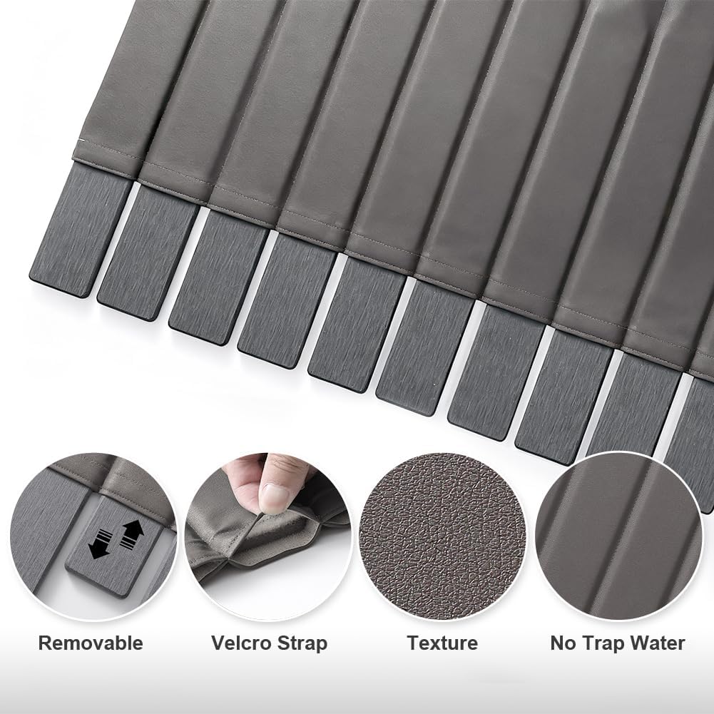 Large Stone Dish Drying Mat for Kitchen Counter, 25.2" × 16.1" Quick Dry Collapsible Diatomaceous