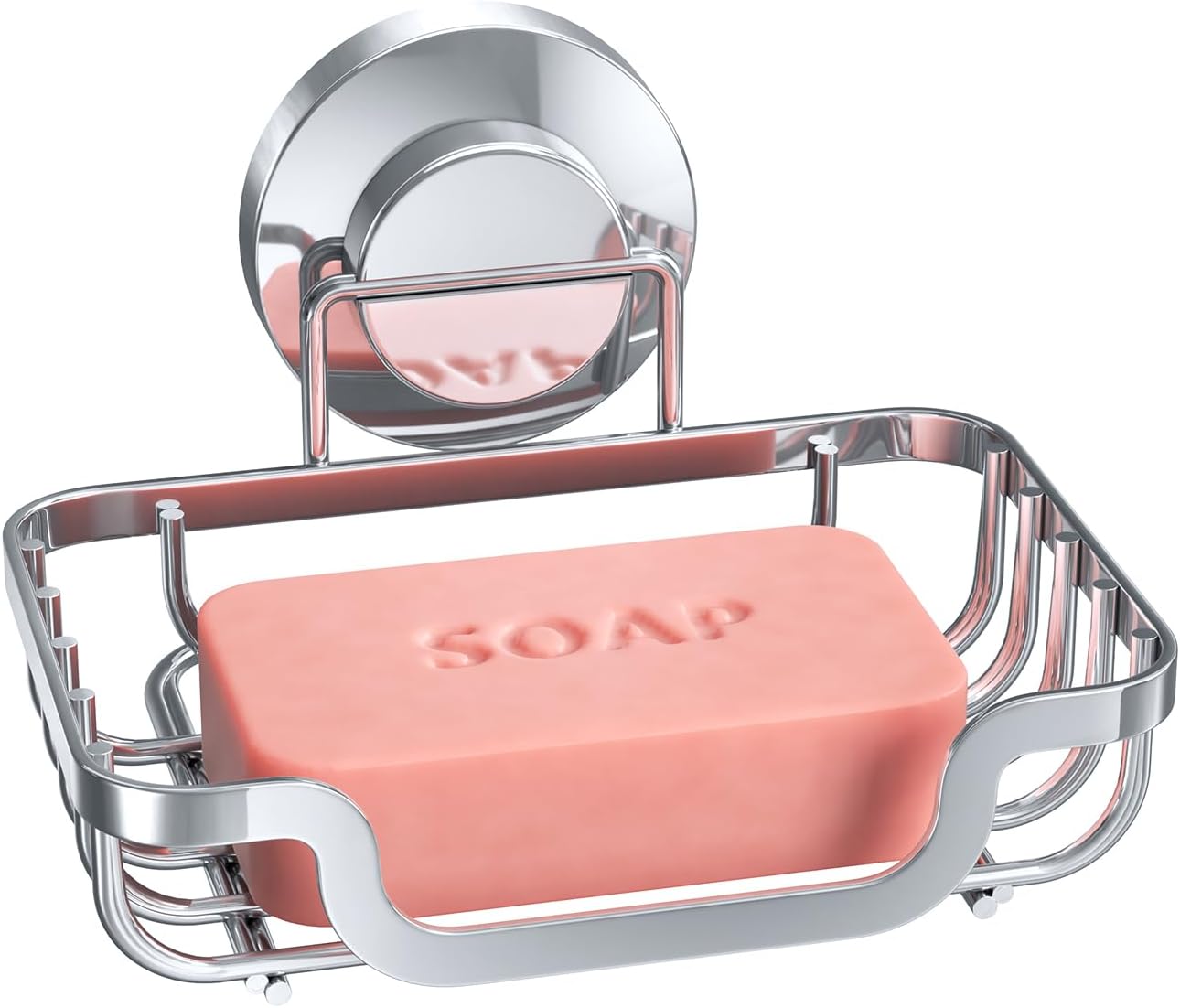 TAILI Soap Holder Bar Dish Suction Cup, Bar Shampoo Rack for Shower Wall, Draining Soap Saver Tray