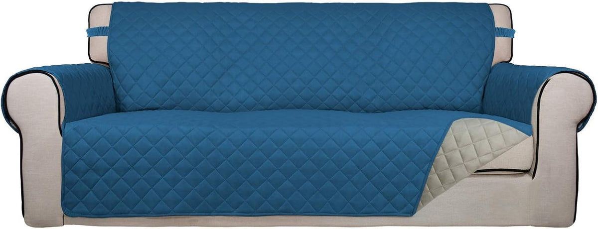 PureFit Reversible Quilted Sofa Cover, Water Resistant Slipcover Furniture Protector, Washable
