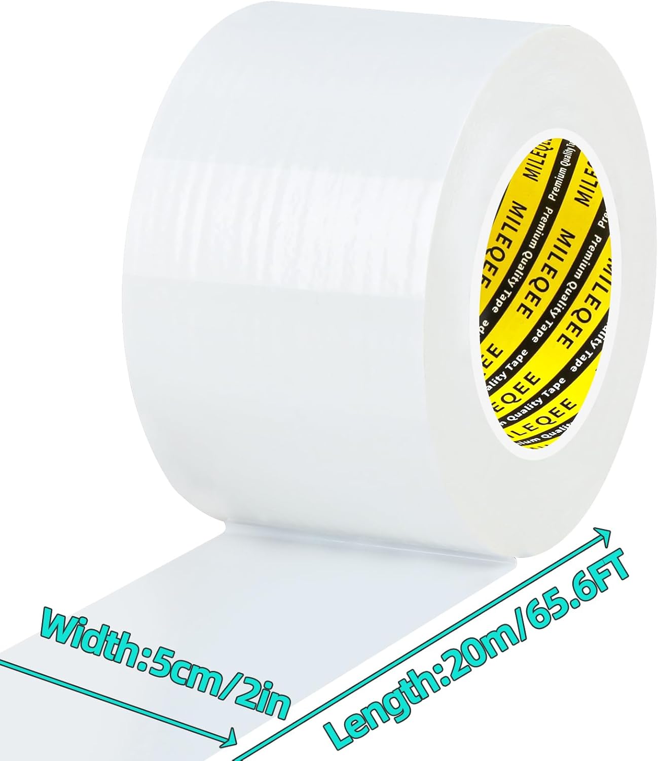 Window Weather Stripping Door Seal Tape White, 2in x 66FT, Automotive Weatherstrip Adhesive Seal