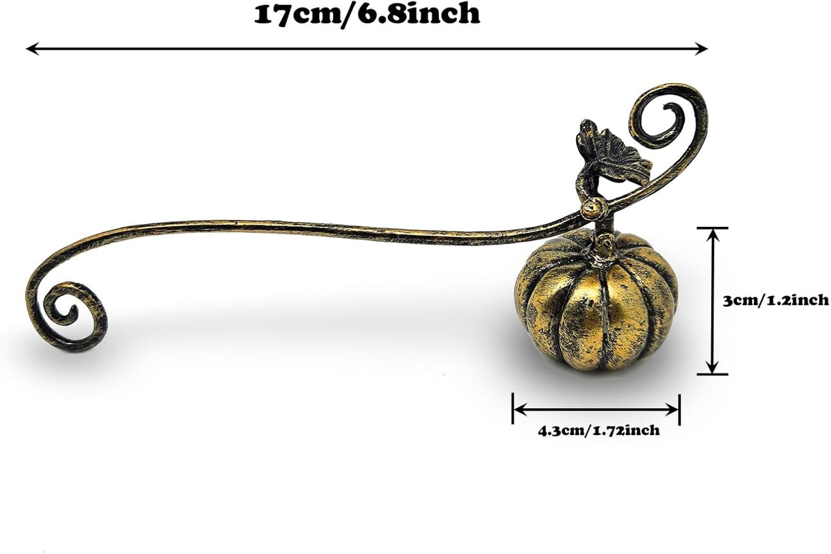 ZOOYOO Candle Snuffer,Vintage Candle Extinguisher Snuffers with Long Handle,Pumpkin Candle Tool for