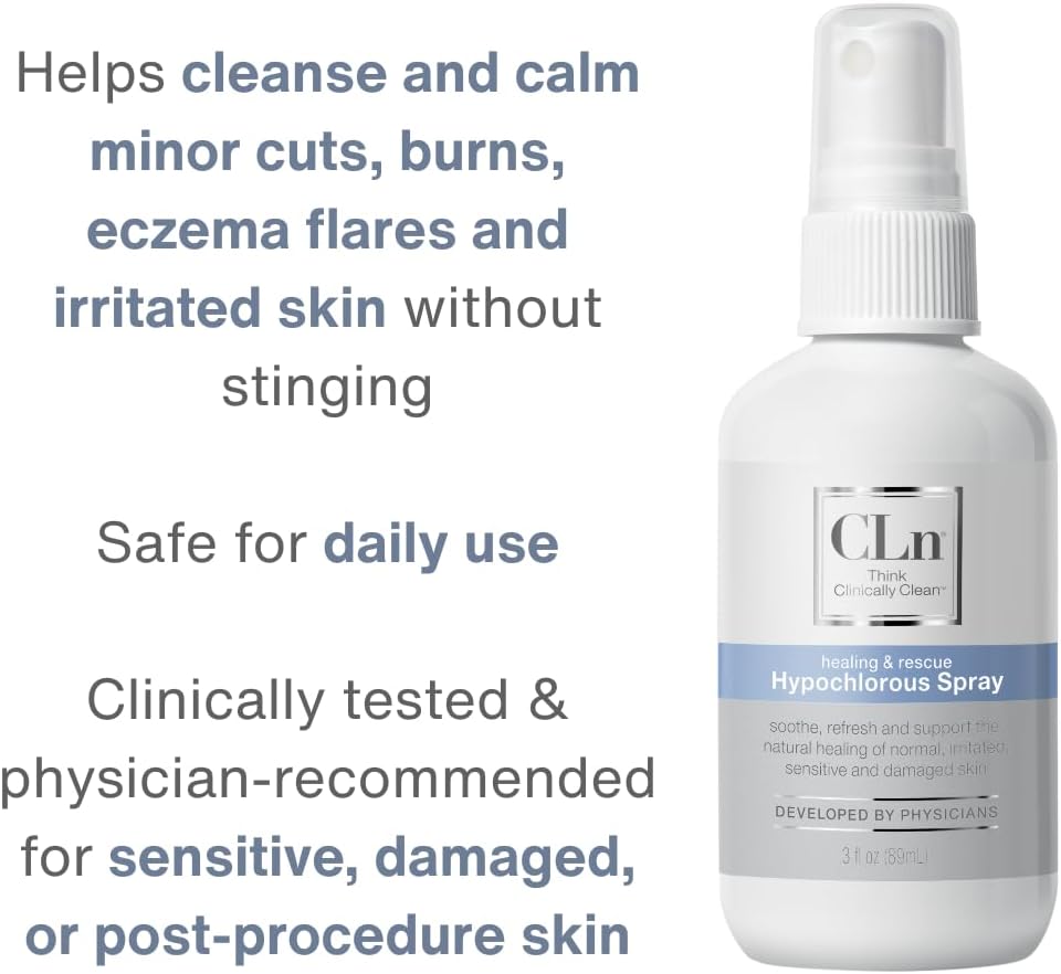 CLn® Hypochlorous Spray - Daily Cleansing Spray to Manage Minor Skin Cuts and Lacerations Without