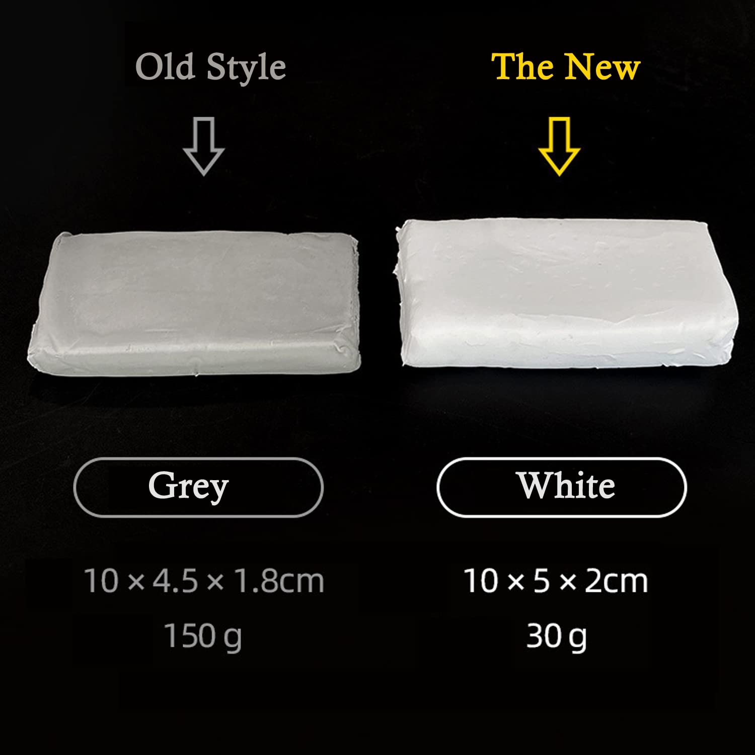 Waterproof Duct Seal Repair Sealing Clay 8 Pack White Moldable Silicone Putty, Quick Mending Mud