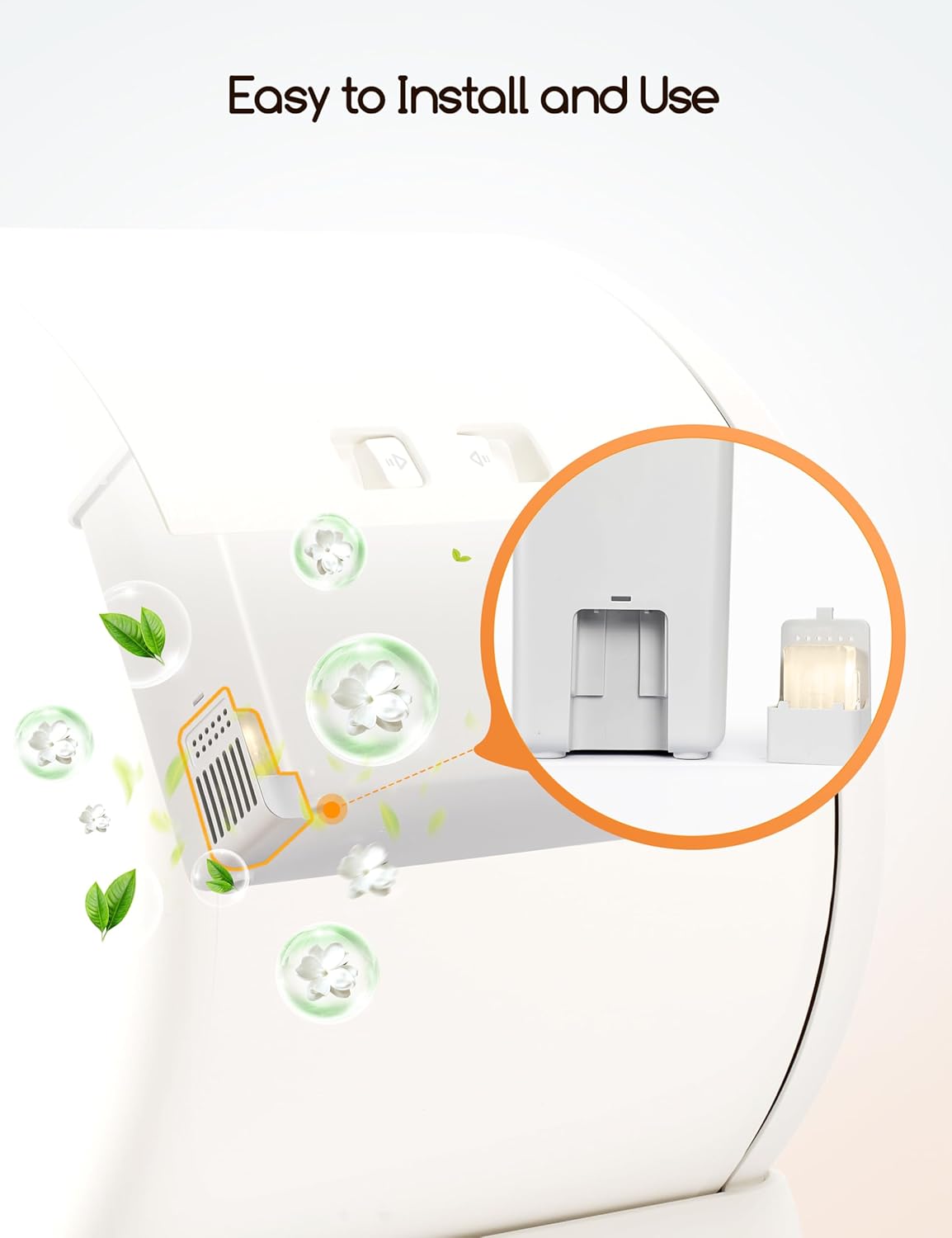 MeoWant Pet Odor Eliminator, Automatic Cat Litter Box Odor Deodorant Gel Only Suitable for MW-SC01
