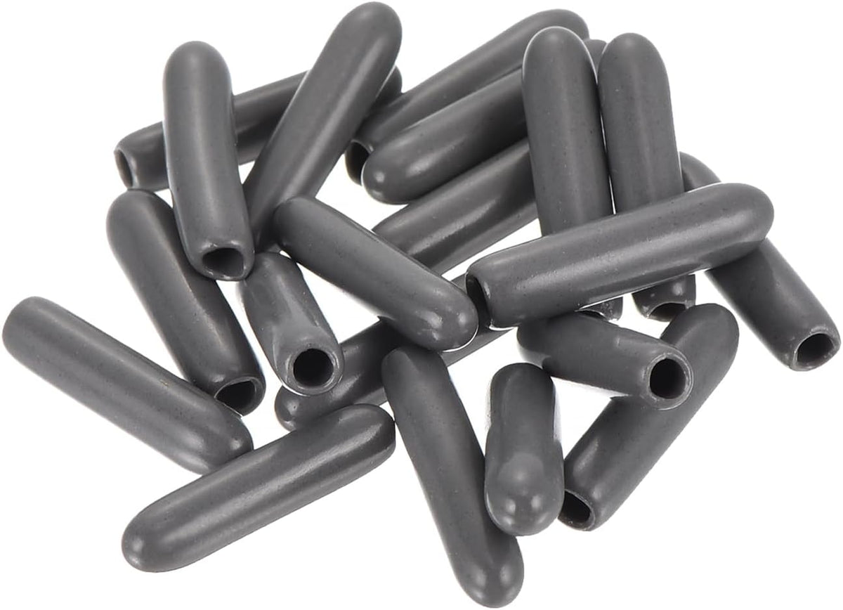 uxcell 20pcs Rubber End Caps 2mm(1/16") ID Vinyl PVC Round Tube Bolt Cap Cover Screw Thread