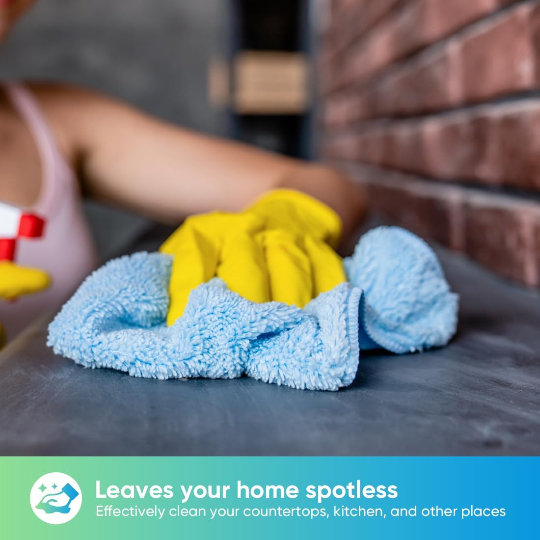 HOMEXCEL Blue Microfiber Cleaning Cloth, 12 Pack Premium Microfiber Towels for Cars, Lint Free