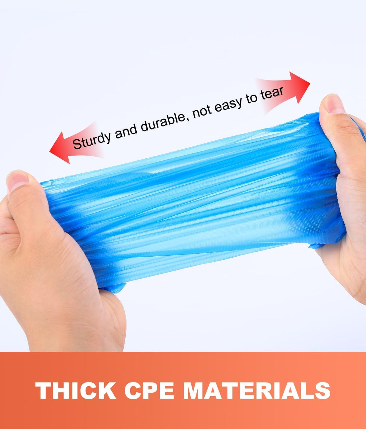 Shoe Covers Disposable – 140 Pack (70 Pairs), Roll-Pack CPE Boot Covers, Waterproof, Stretchable
