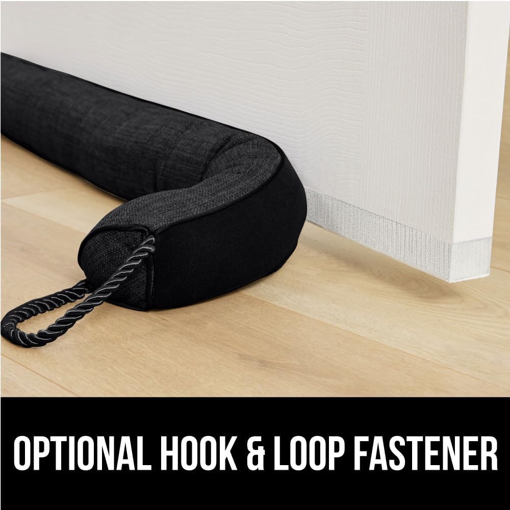 GORILLA GRIP Door Draft Stopper for Bottom of Doors, Weather Stripping Seal Blocks Hot Air, Noise
