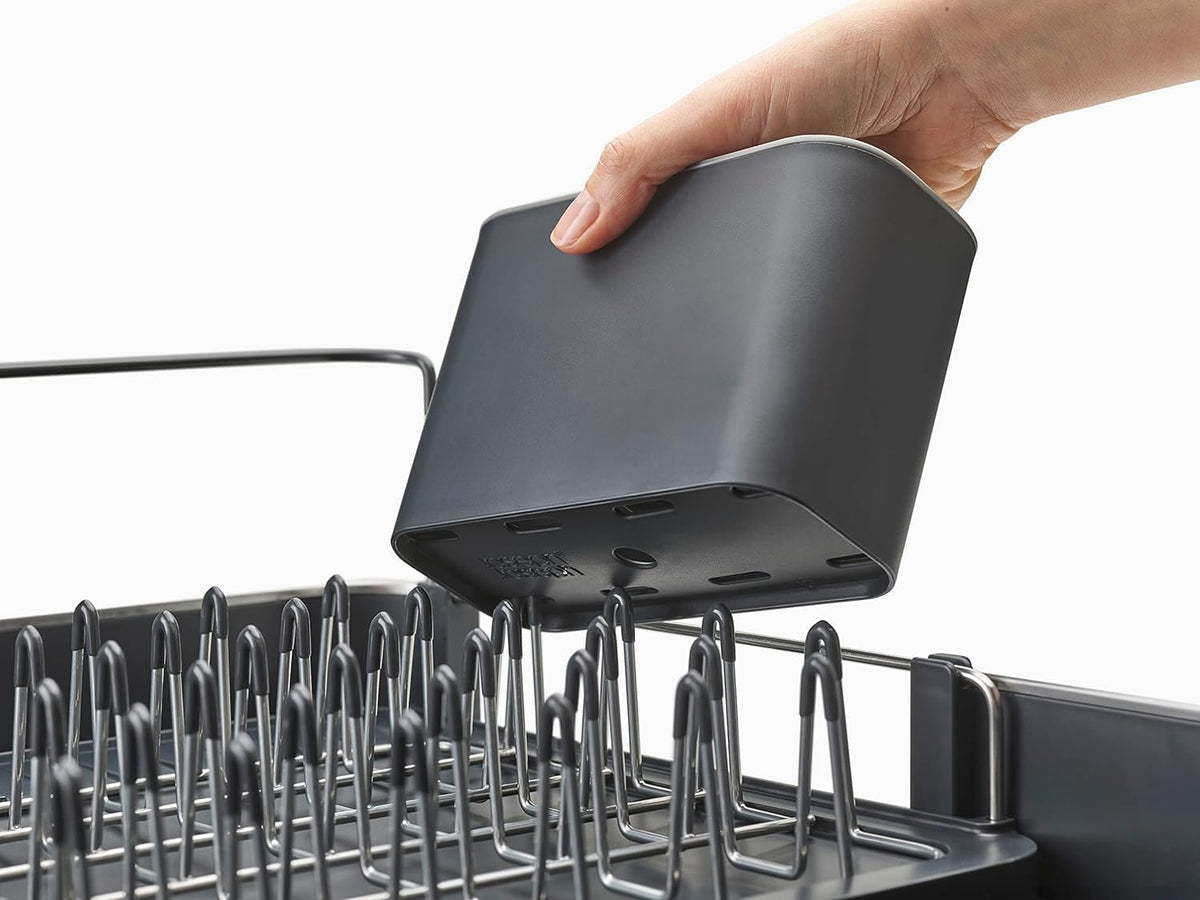 Joseph Joseph Extendable Dish Drying Rack with Dual Parts - Stainless Steel, Non-Scratch, Movable