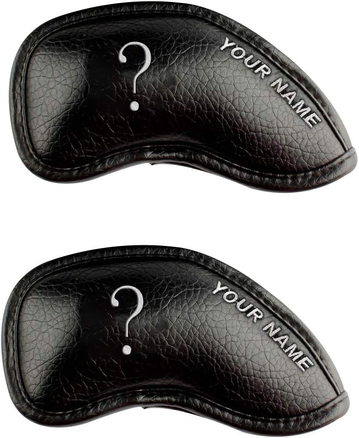 CRAFTSMAN GOLF 12pcs or 1pc Thick Synthetic Leather Golf Iron Head Covers Set Headcover Fit All