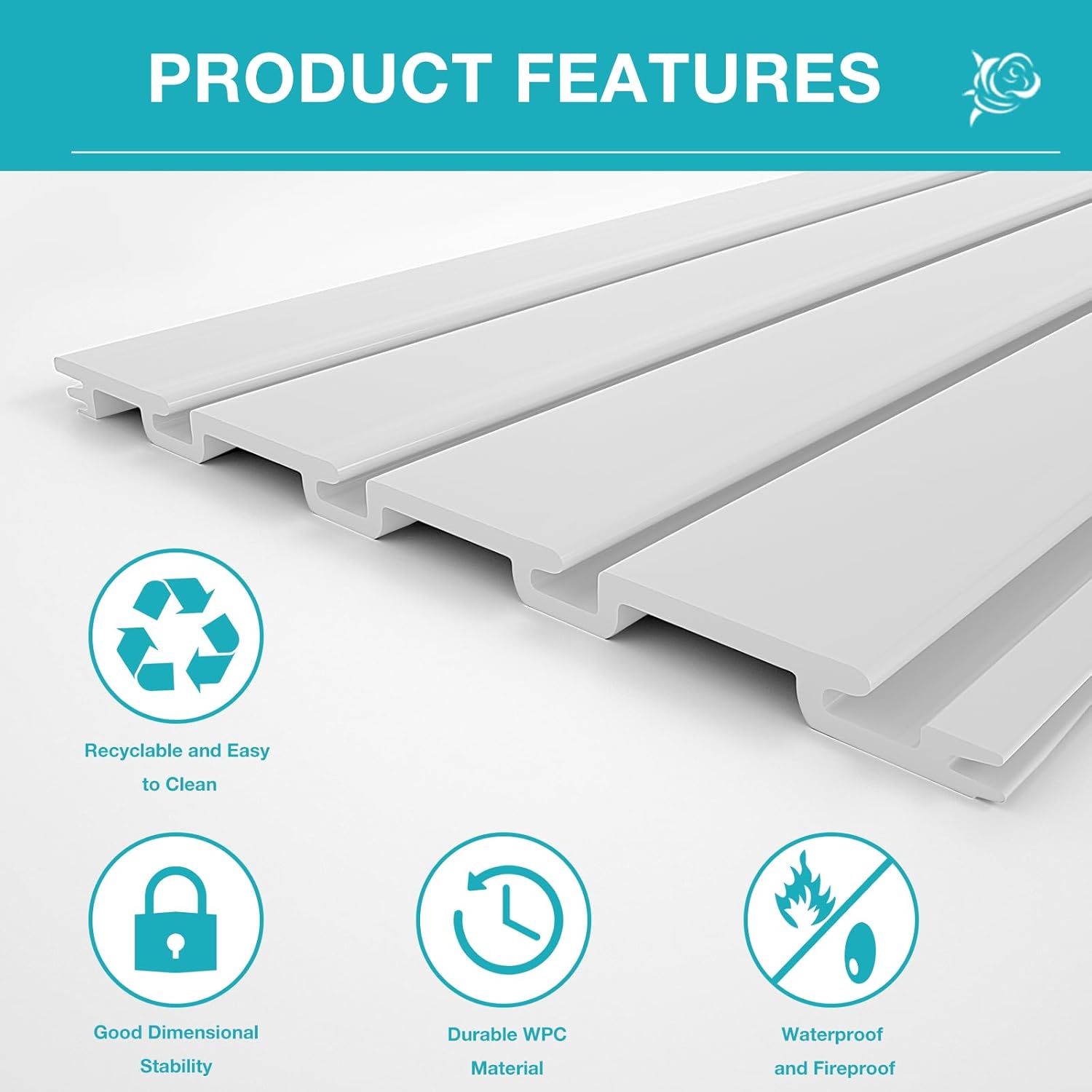 NeatiEase Slatwall Panel Wall Storage Systems, 4 x 4ft Slat Wall Paneling Garage Wall Organizer