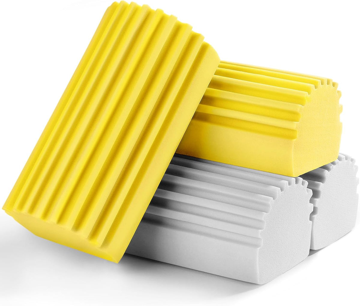 4-Pack Damp Clean Duster Sponge, Sponge Cleaning Brush, Duster for Cleaning Blinds, Glass