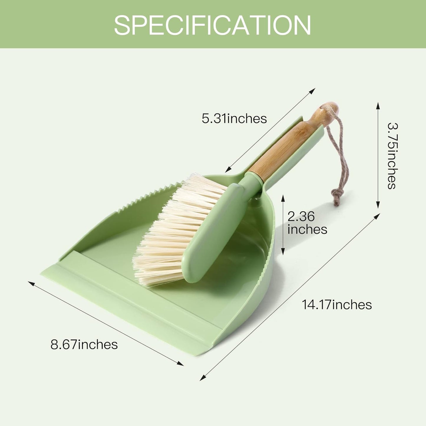 Dust Pan and Brush Set - Small Dustpan and Brush Set, Handheld Broom and Dustpan Set, Brush and