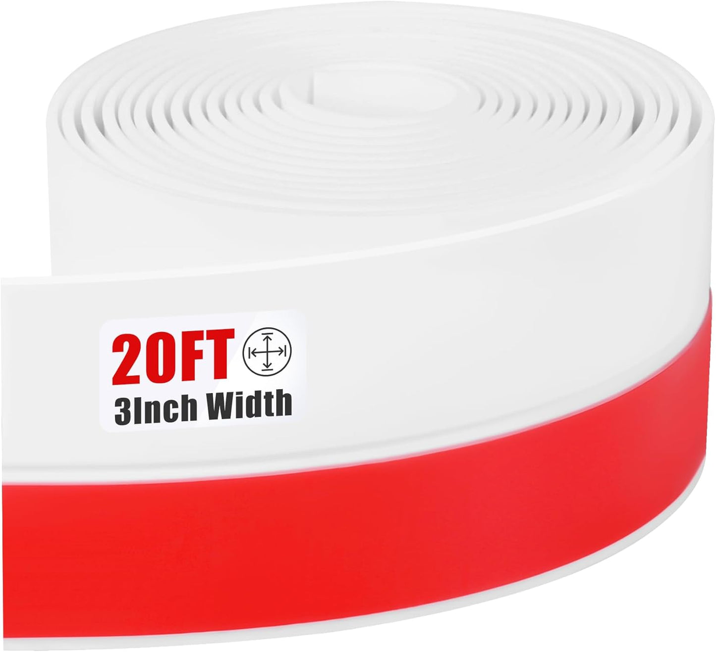 Draft Seal Tape for Doors and Windows 3 in x 20 Ft Silicone Weather Stripping Extra Thick 2mm Door