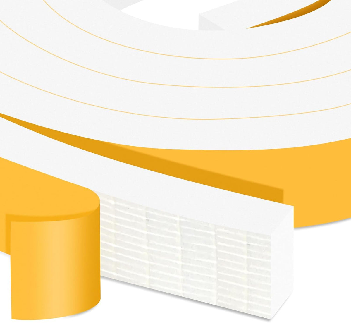 Strong Adhesive Weather Stripping for Doors and Windows, High Density Door Seal, SoundProof