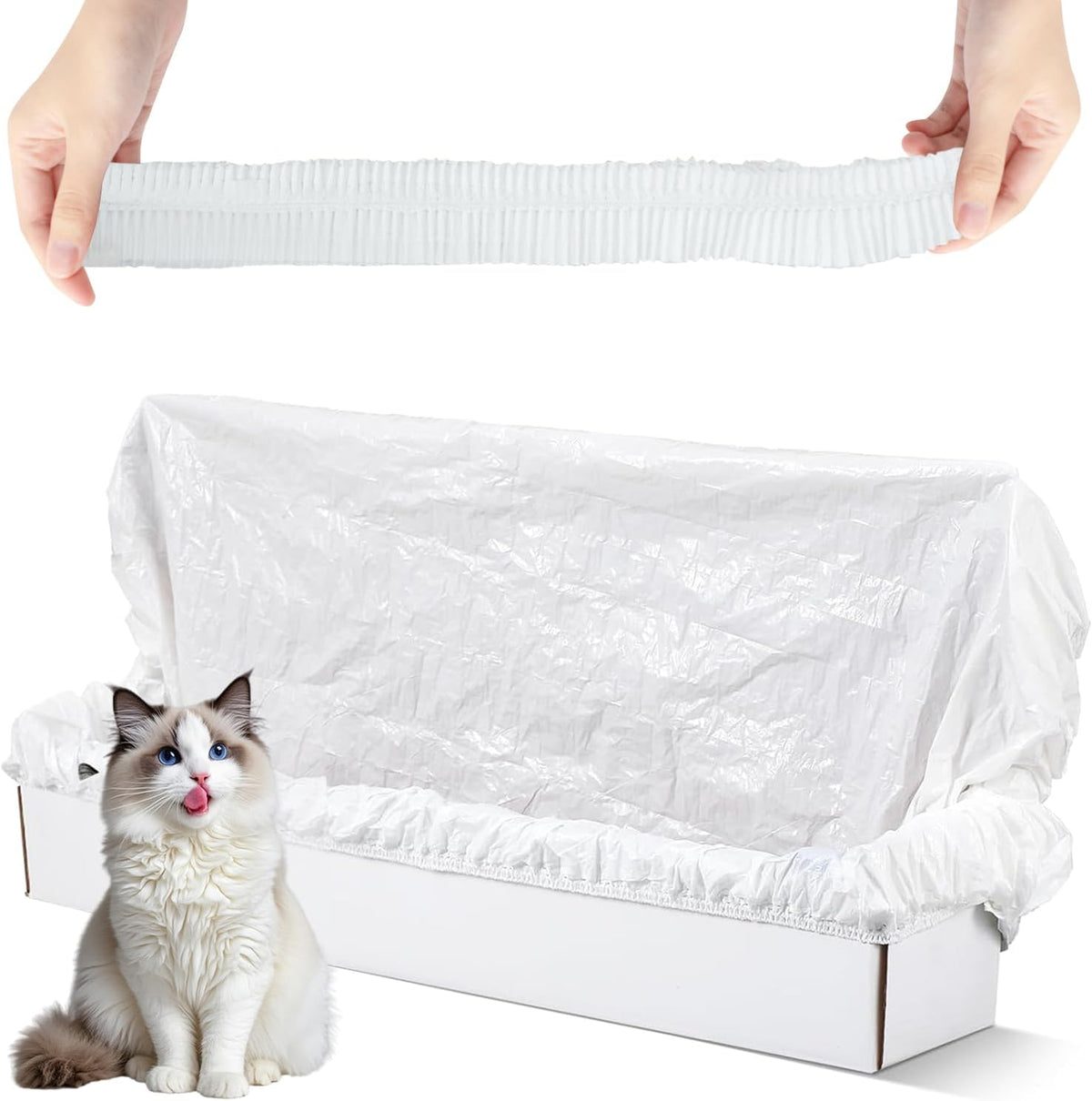 Trash Bags for Popur X5 Litter Box – Thickened, Leakproof Design, 7-Day Odor Control Perfect Fit