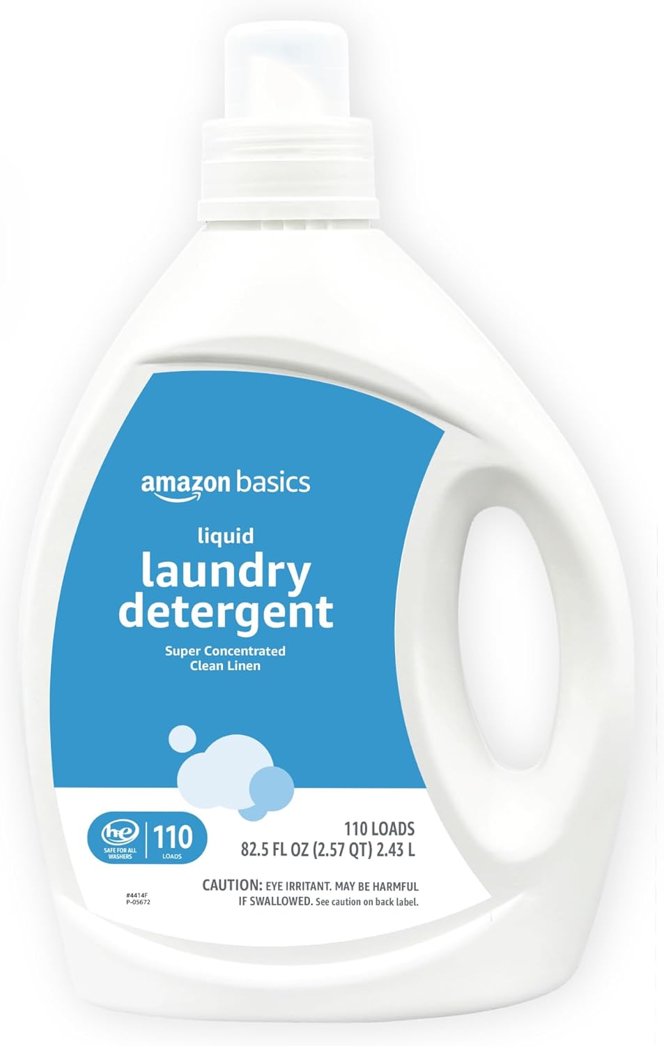 Amazon Basics Concentrated Liquid Laundry Detergent, Clean Linen, 110 loads, 82.5 Fl Oz (Previously