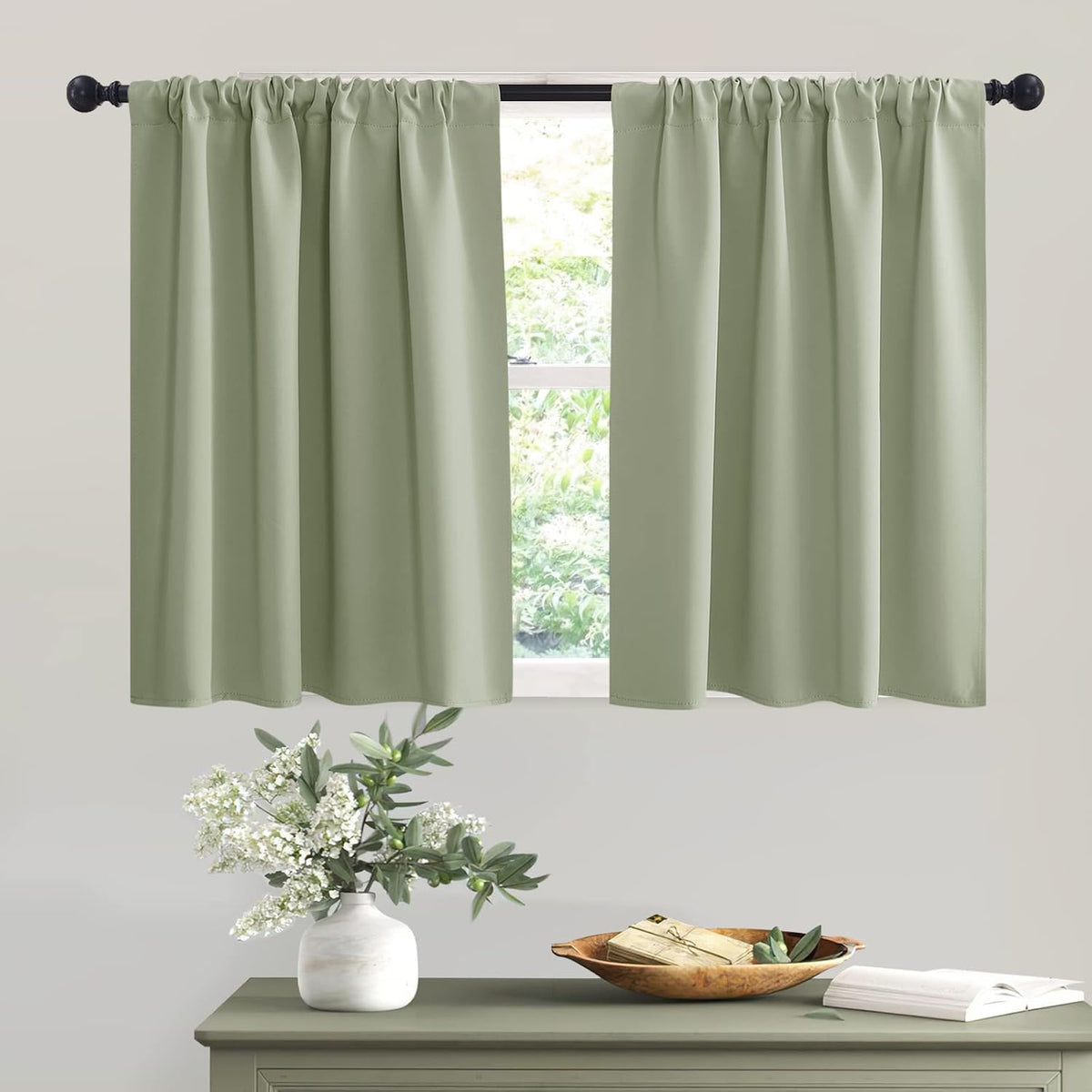 RYB HOME Blackout Curtains for RV Camper Windows, Privacy Thermal Insulating Mini Curtains & Drapes