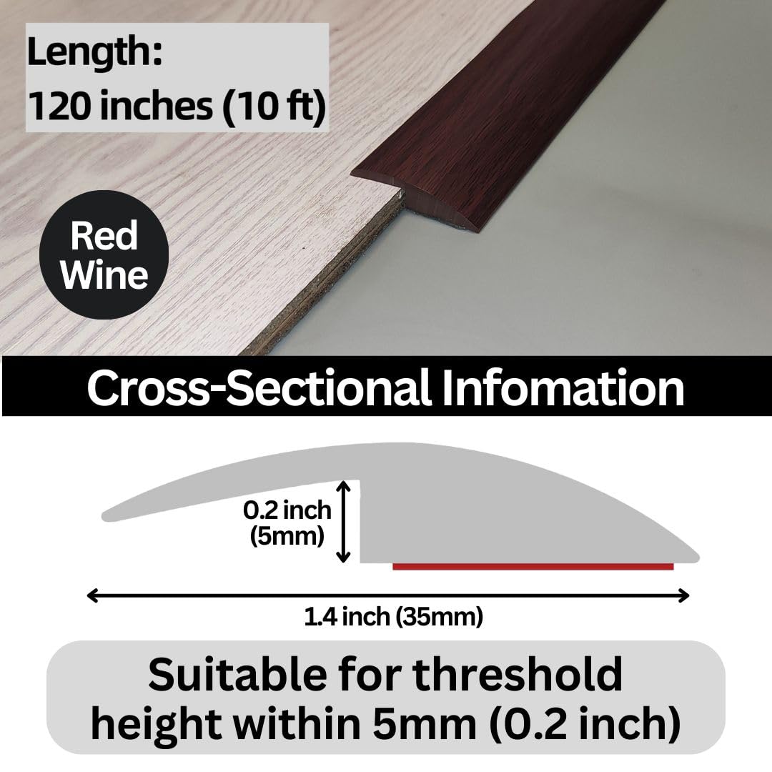 Floor Transition Strip Self Adhesive Carpet Wood Tile Vinyl Flooring Laminate Transition Cover Edge