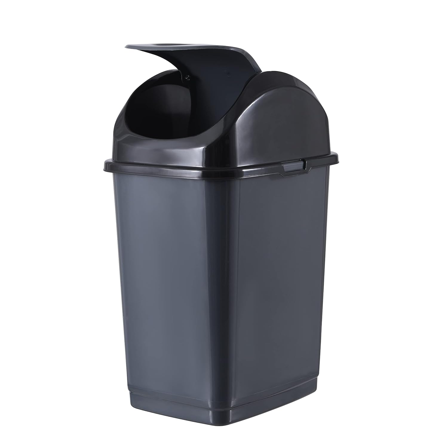 Superio Kitchen Trash Can with Swing Top Lid 9 Gallon Slim Waste Bin 37 Qt Sturdy Plastic Garbage