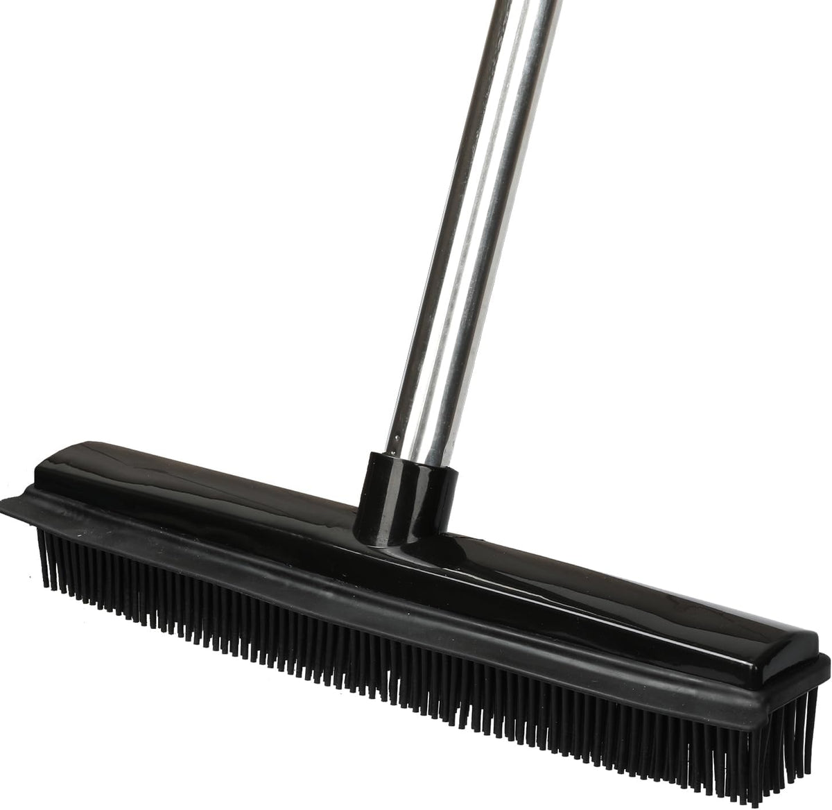 Pet Hair Rubber Broom Floor Brush for Carpet Dog Hair Remover with Built in Squeegee Silicone Broom