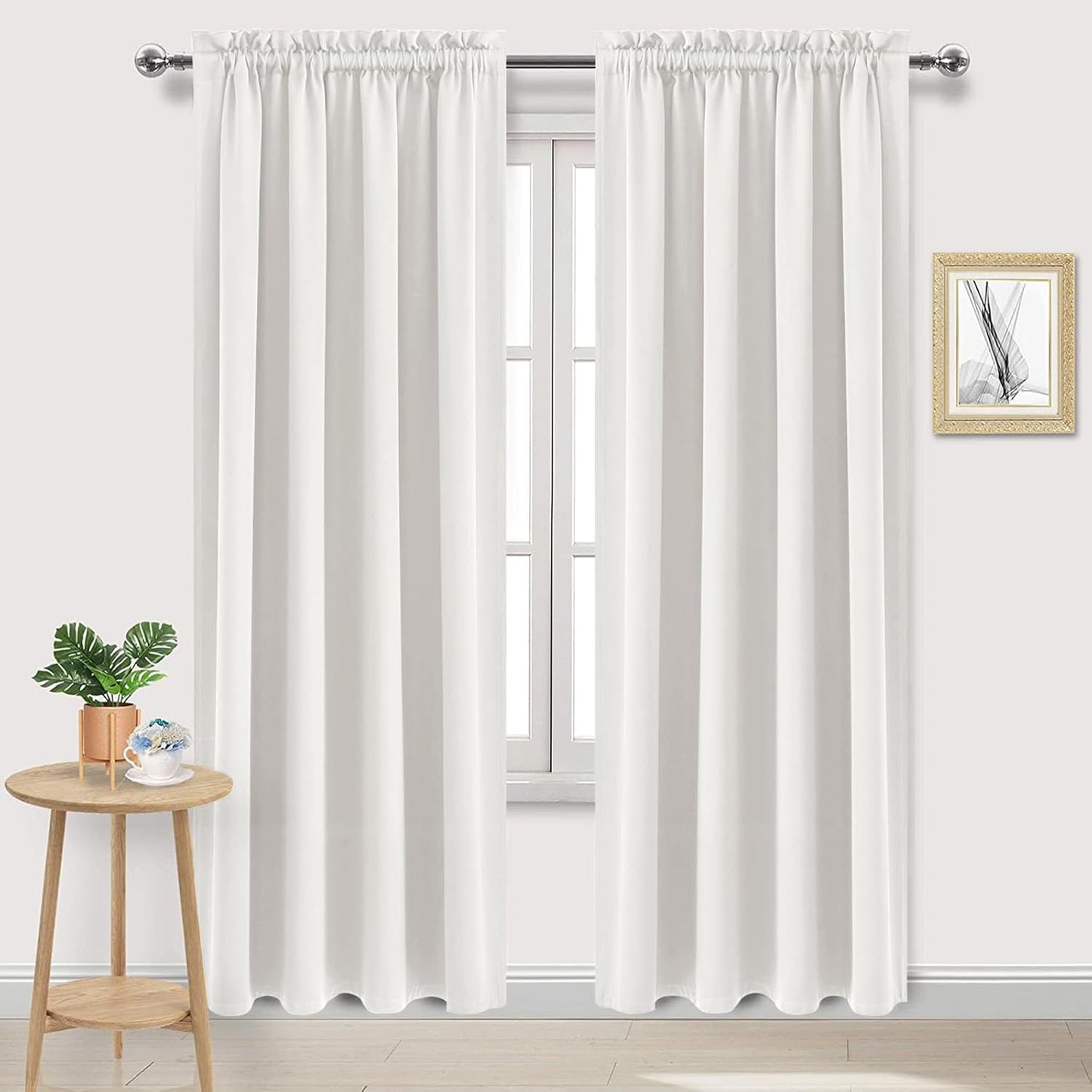 DWCN Blackout Curtains Thermal Insulated, Energy Saving & Noise Reducing Bedroom and Living Room