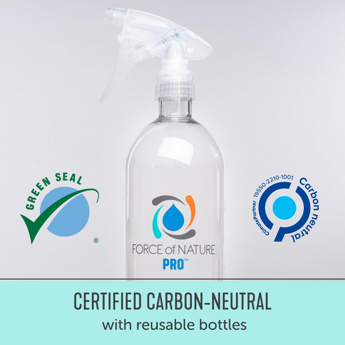 Force of Nature Multi-Purpose Cleaner, Disinfectant & Deodorizer | Kills 99.9% of Germs (Pro Kit