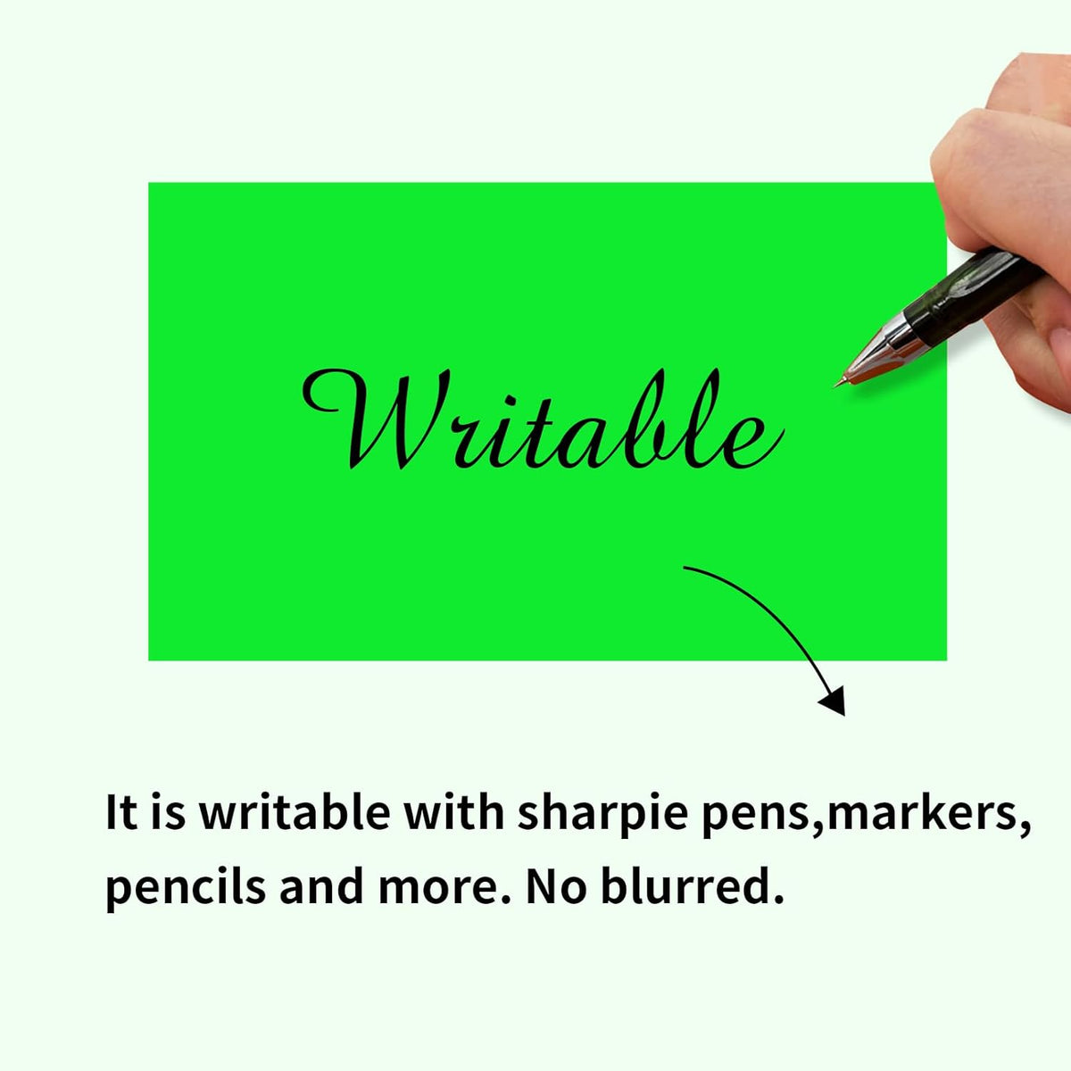 STARLIBOO 3"X5" Rectangle Color Coding Labels, Removable Square Label Inventory Stickers, Permanent