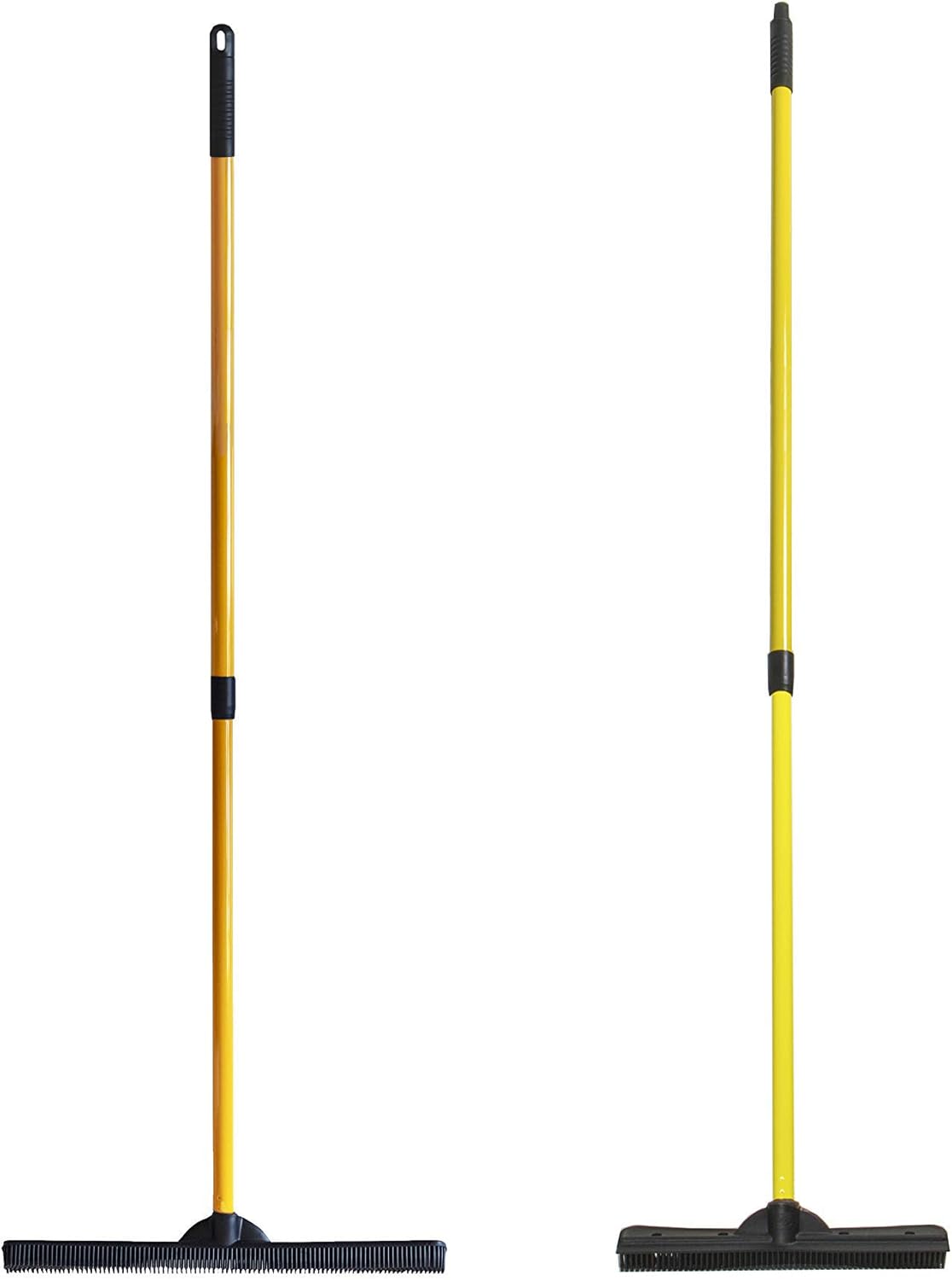 FURemover Pet Hair Rubber Broom 2-Piece Set containing Original and PRO Furemover Brooms for