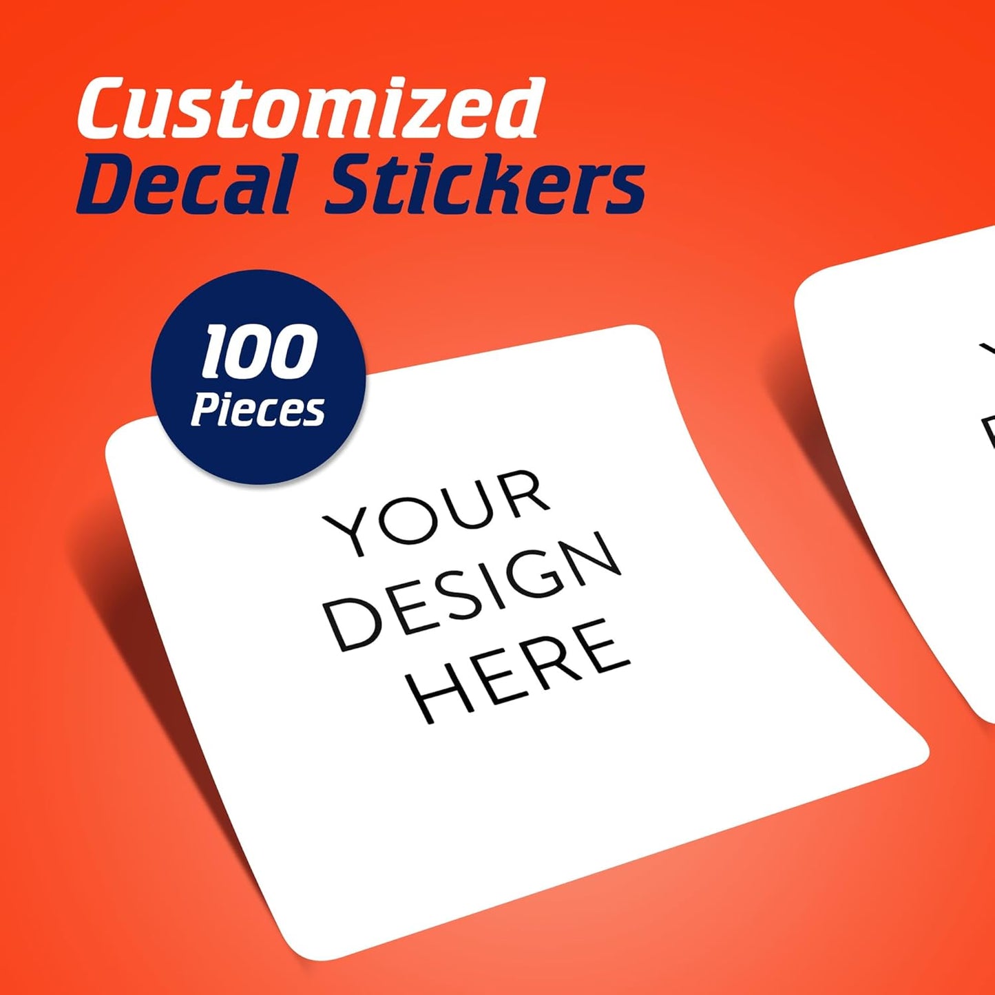 5-1000 Custom Vinyl Stickers - Upload Your own Image, Text, Design, Logo - Personalized Logo Labels