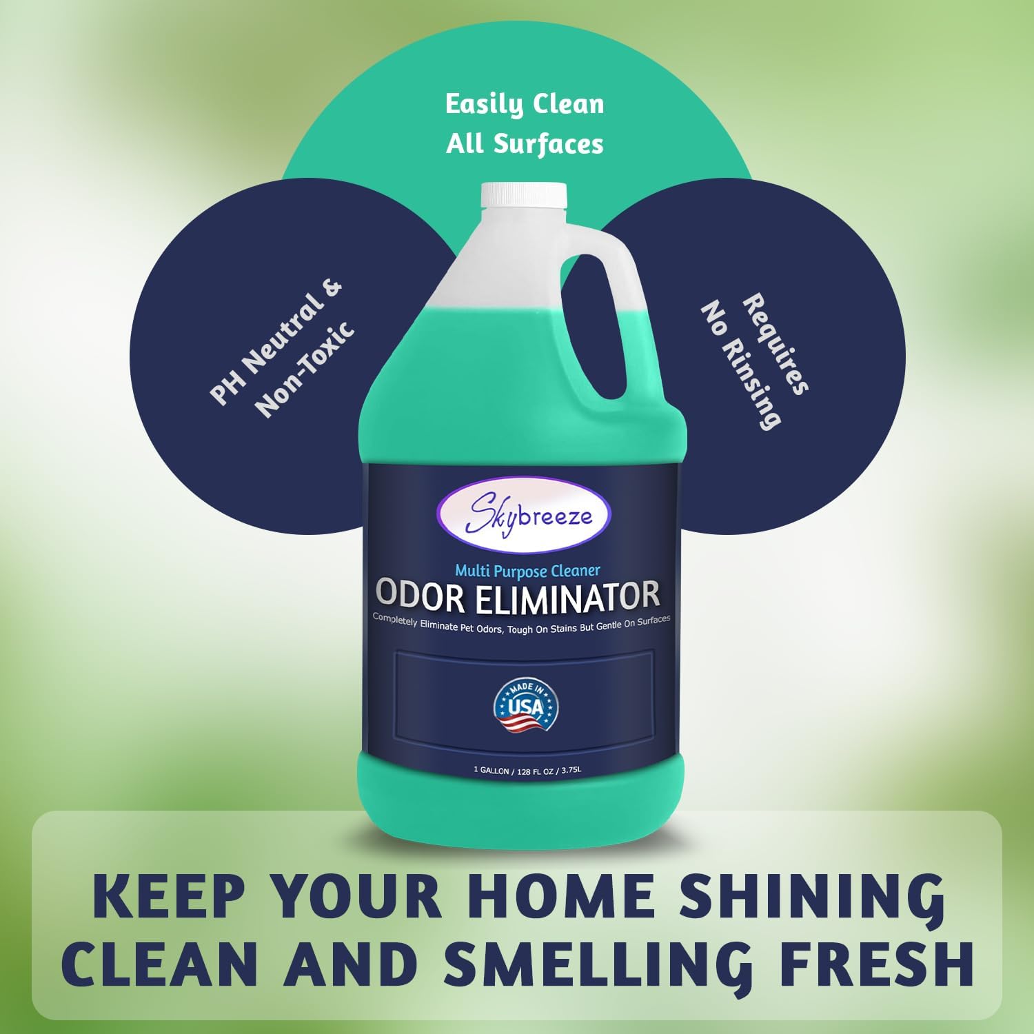 Multi Purpose Cleaner Pet Odor eliminator - pH Neutral - Strong Odor Floor Cleaner - Pet Odor