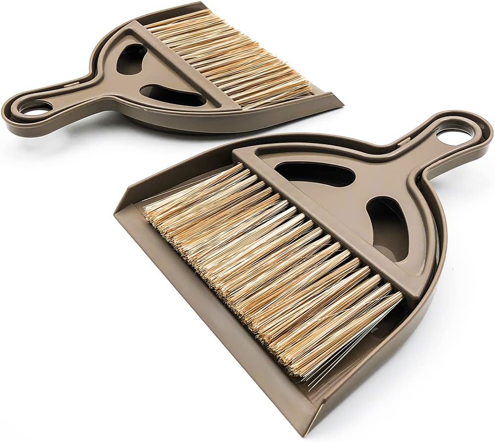 Small Broom and Dustpan Set Mini Dustpan and Brush, Hand Broom and Dustpan Set, Mini Broom and