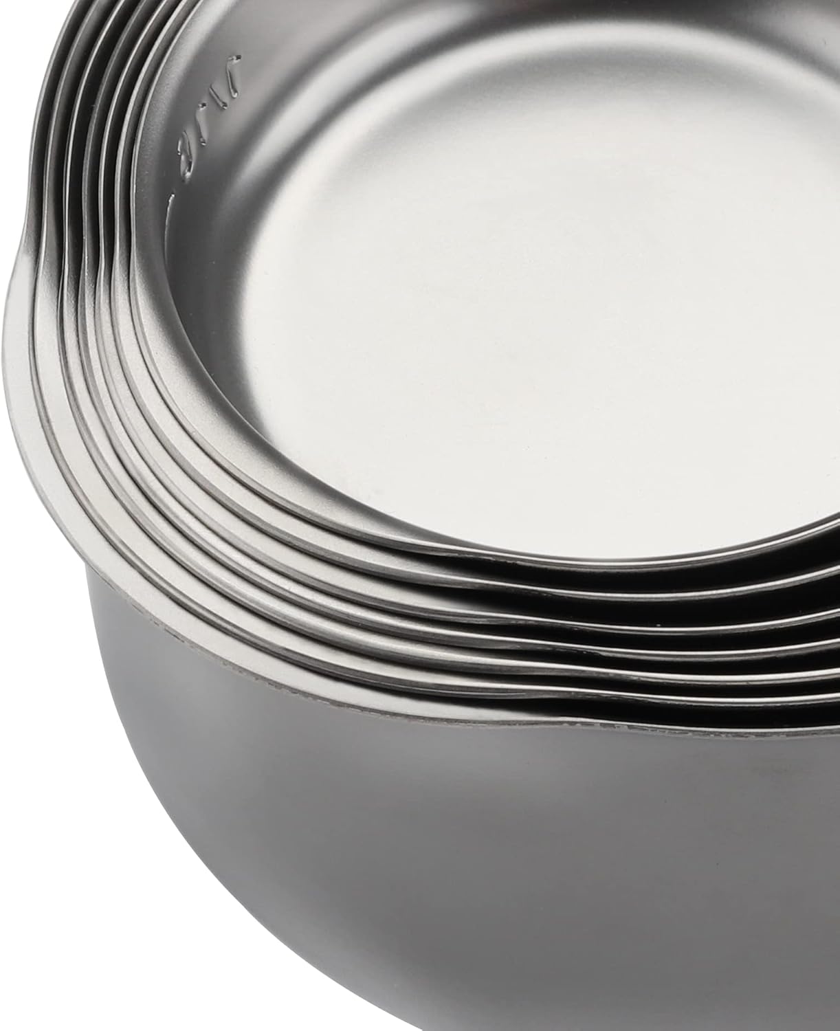Stainless Steel Measuring Cups Set of 7 Stackable Heavy Duty Measuring Cups for Dry and Liquid