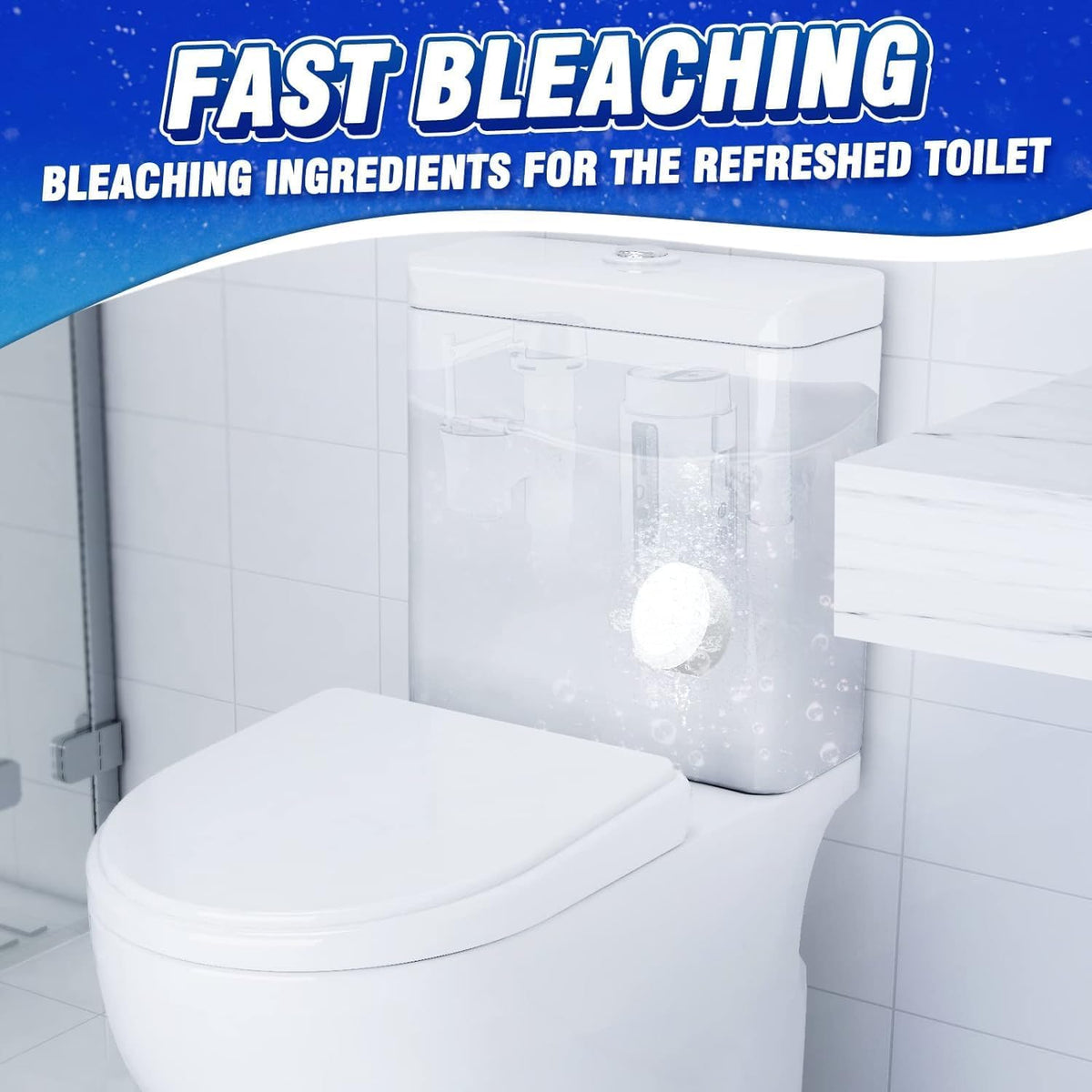 Vacplus Toilet Bowl Cleaners - 24 PACK, Household Toilet Cleaner, Automatic Toilet Bowl Cleaners