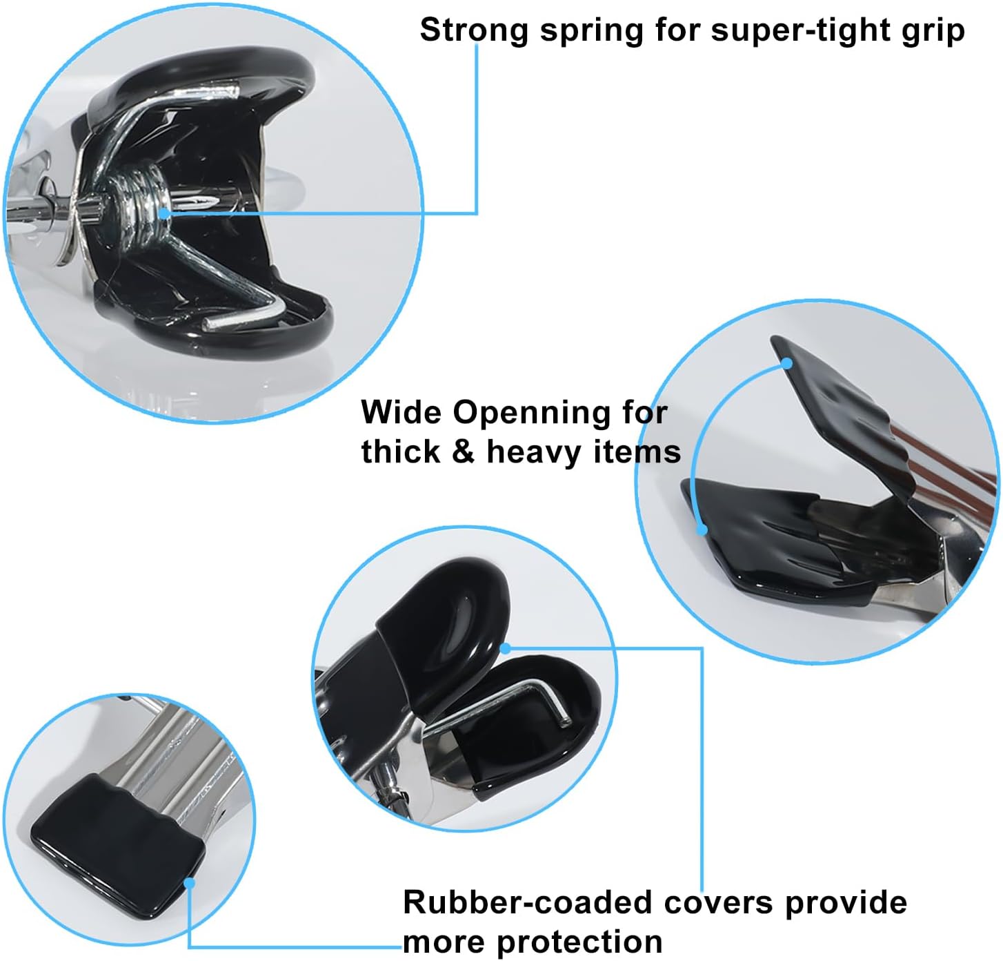15/30/50Pcs Upgrade Double Head Clamp Dipped Clothespin for Laundry Hooks with Clips, Boot Holder