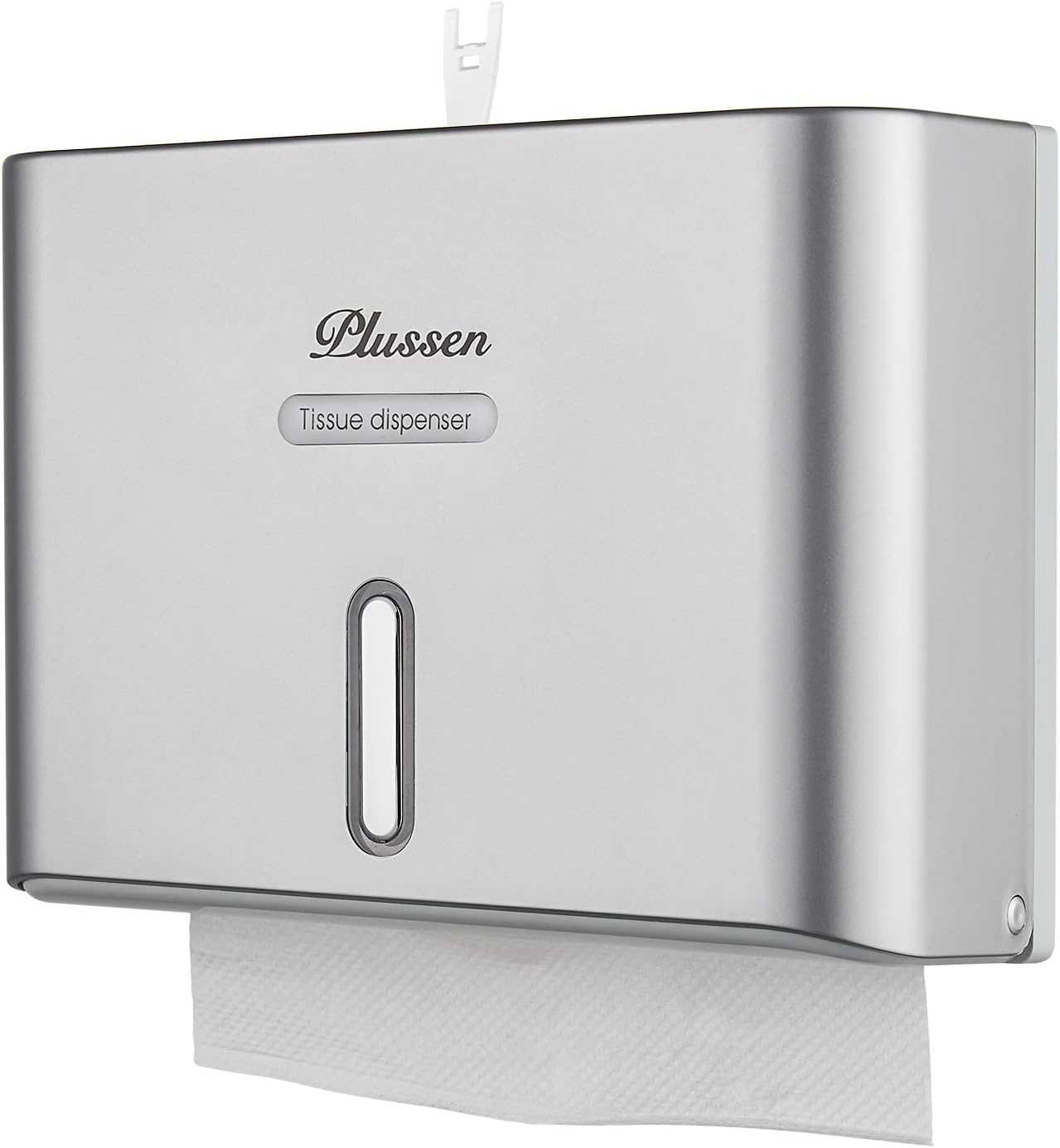 Paper Towel Dispenser Wall Mount, Adhesive No Drilling Multifold Trifold C Fold Commercial Hand