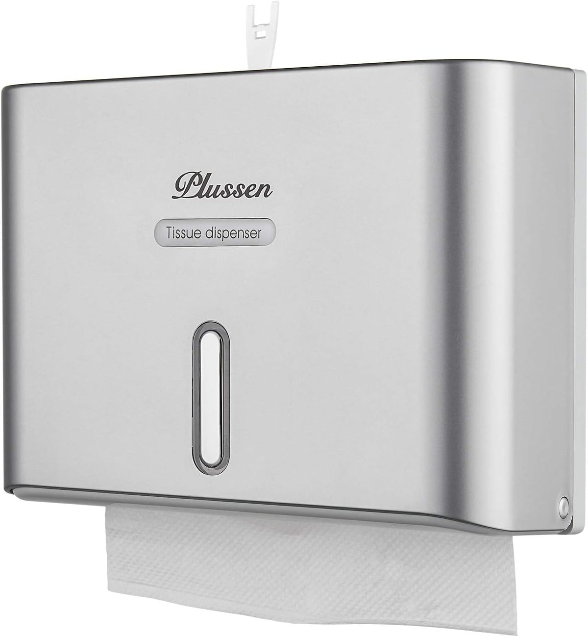 Paper Towel Dispenser Wall Mount, Adhesive No Drilling Multifold Trifold C Fold Commercial Hand