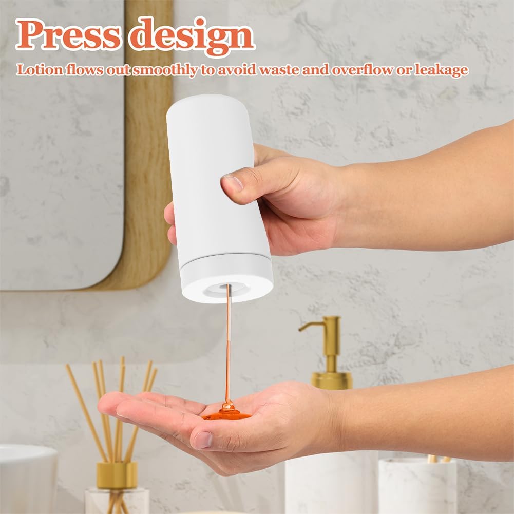 Soap Dispenser Dish Soap Holder for Kitchen Sink 8 oz Round Refillable Foaming Soaps Dispenser