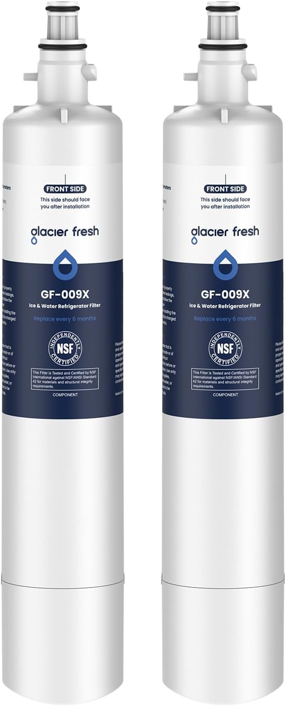 GLACIER FRESH Replacement for RPWFE, RPWF (Built-in CHIP) Refrigerator Water Filter, Compatible
