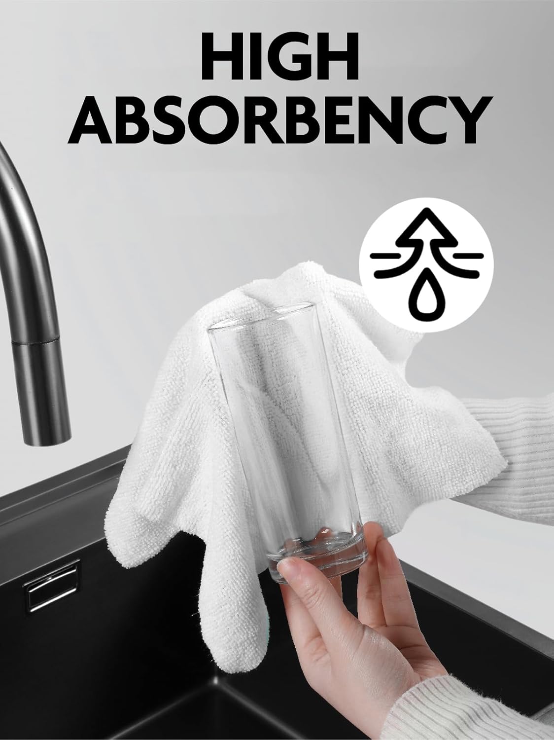 Fantasticlean Microfiber Cleaning Cloth Roll -90 Pack, Tear Away Microfiber Towels, 12" x 12"