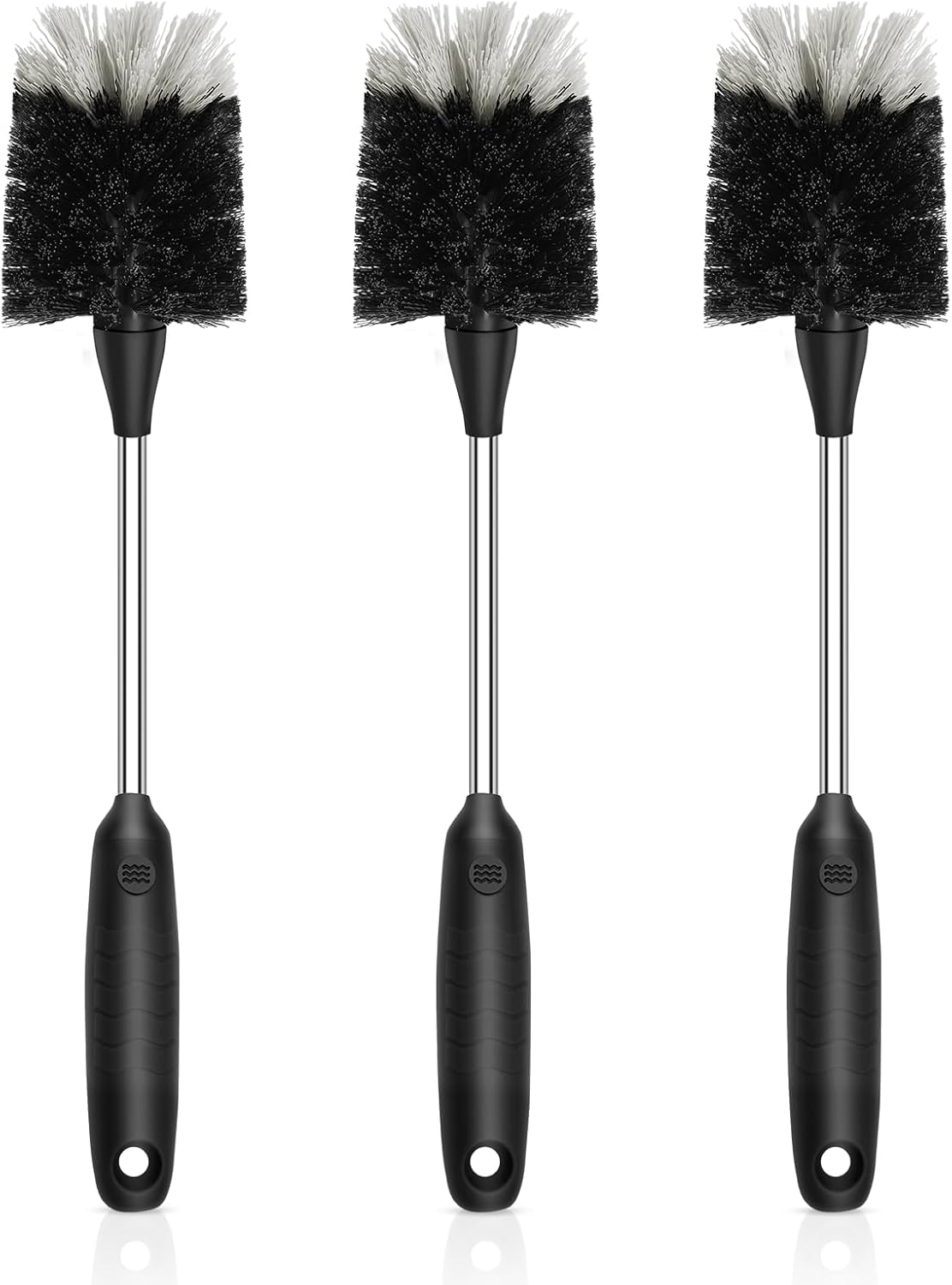 SetSail Bottle Brush of 3 Pack, 13-in Long Stainless Steel Handle Water Bottle Cleaner Brush